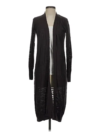Pre-owned Athleta Cardigan Sweater In Black