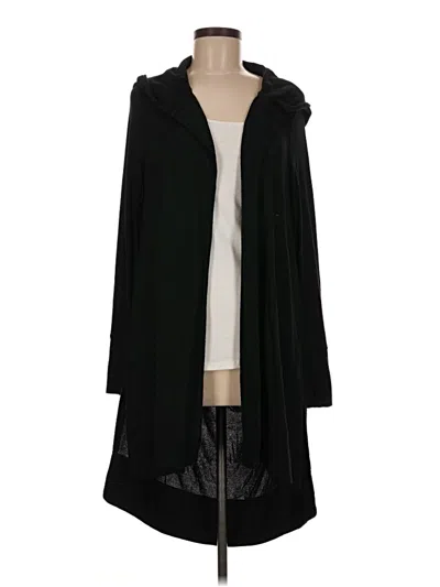 Pre-owned Athleta Cardigan Sweater In Black