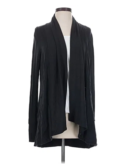 Pre-owned Athleta Cardigan Sweater In Black