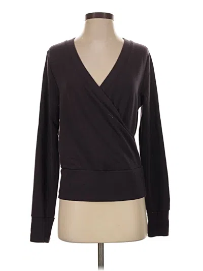 Pre-owned Athleta Cardigan Sweater In Black