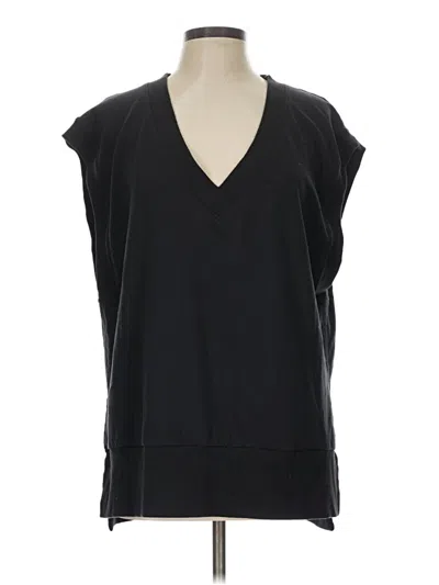 Pre-owned Athleta Cardigan Sweater In Black