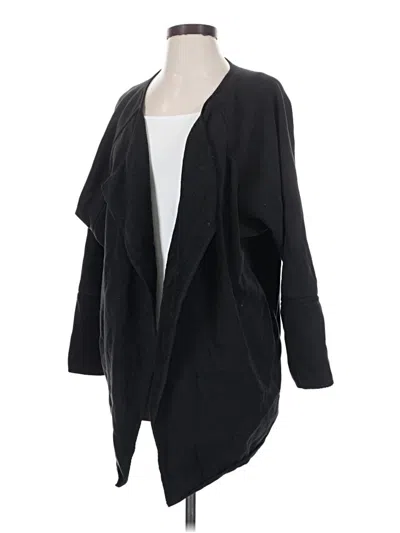 Pre-owned Athleta Cardigan Sweater In Black