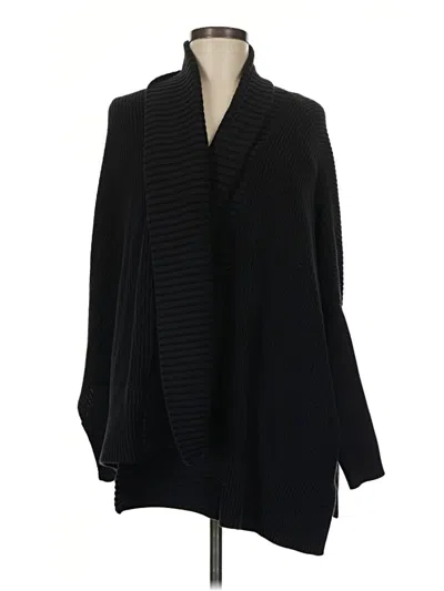Pre-owned Athleta Cardigan Sweater In Black