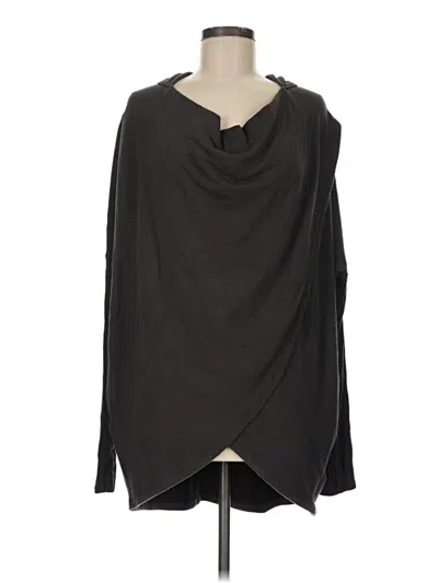 Pre-owned Athleta Cardigan Sweater In Black