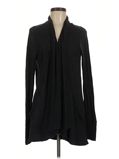 Pre-owned Athleta Cardigan Sweater In Black