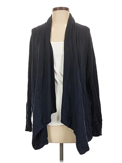 Pre-owned Athleta Cardigan Sweater In Black