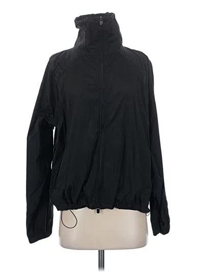 Pre-owned Athleta Cardigan Sweater In Black