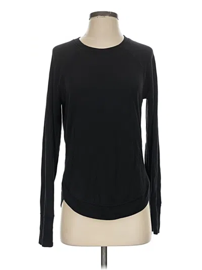 Pre-owned Athleta Cardigan Sweater In Black