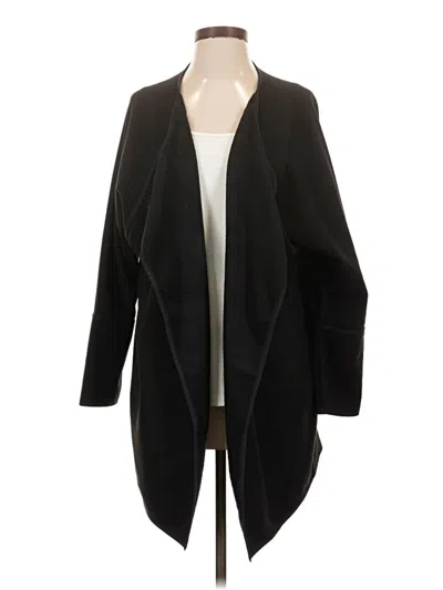 Pre-owned Athleta Cardigan Sweater In Black