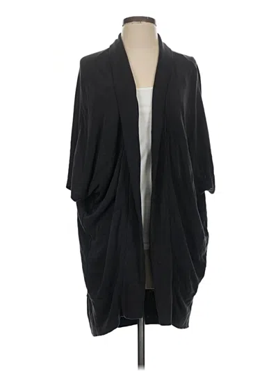 Pre-owned Athleta Cardigan Sweater In Black