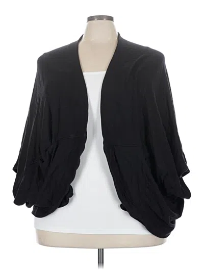 Pre-owned Athleta Cardigan Sweater In Black