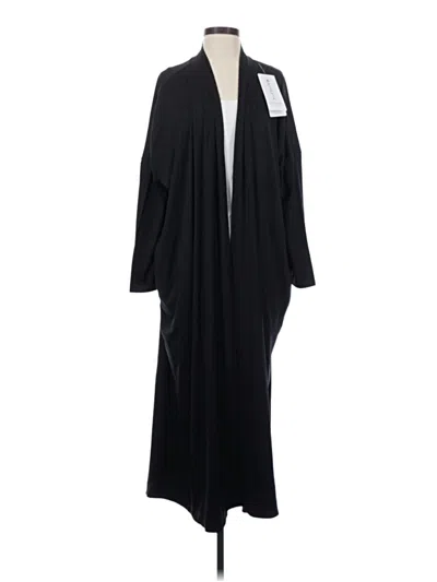 Pre-owned Athleta Cardigan Sweater In Black
