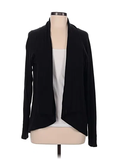 Pre-owned Athleta Cardigan Sweater In Black