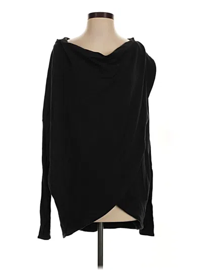 Pre-owned Athleta Cardigan Sweater In Black