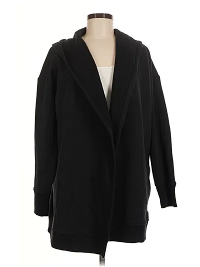 Pre-owned Athleta Cardigan Sweater In Black