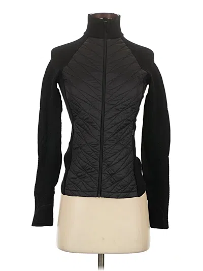 Pre-owned Athleta Cardigan Sweater In Black