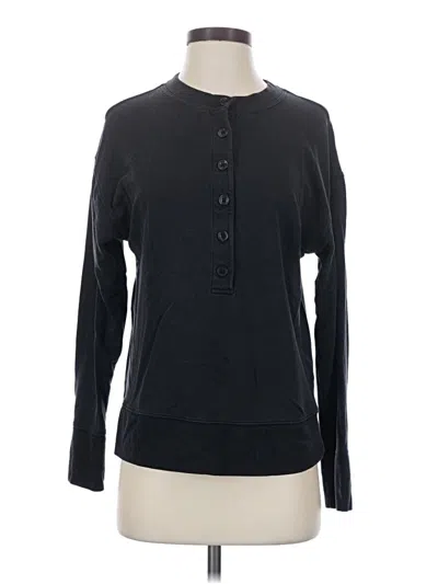 Pre-owned Athleta Cardigan Sweater In Black