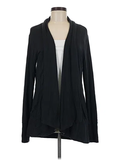 Pre-owned Athleta Cardigan Sweater In Black