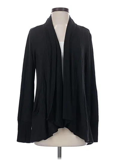Pre-owned Athleta Cardigan Sweater In Black