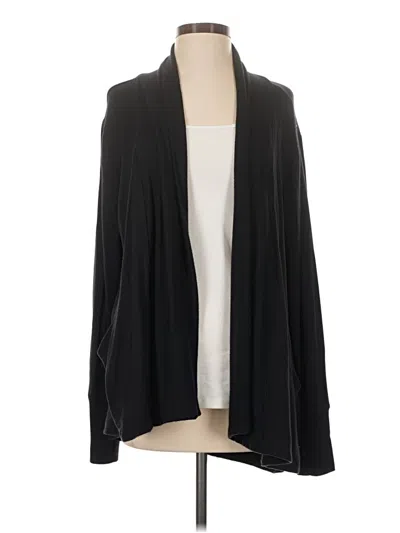 Pre-owned Athleta Cardigan Sweater In Black