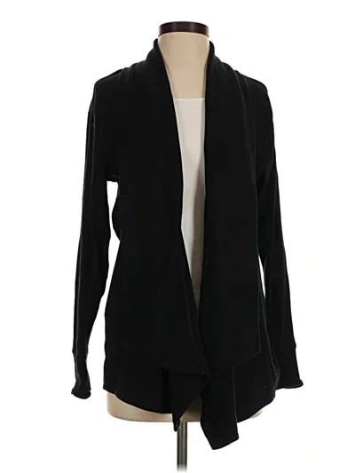 Pre-owned Athleta Cardigan Sweater In Black