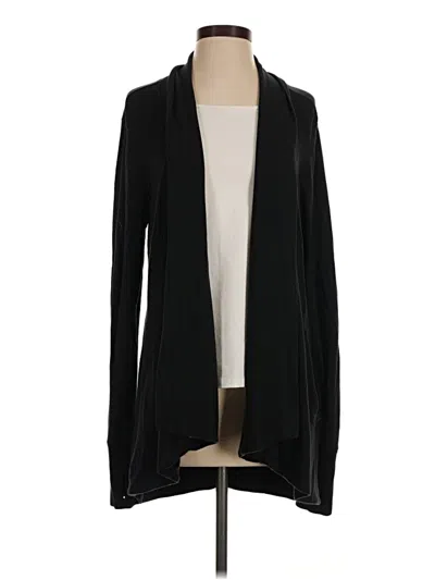 Pre-owned Athleta Cardigan Sweater In Black