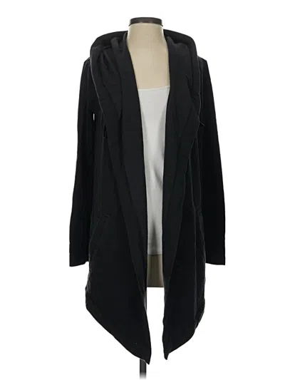 Pre-owned Athleta Cardigan Sweater In Black