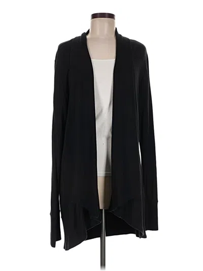 Pre-owned Athleta Cardigan Sweater In Black