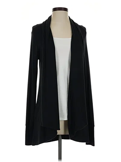Pre-owned Athleta Cardigan Sweater In Black