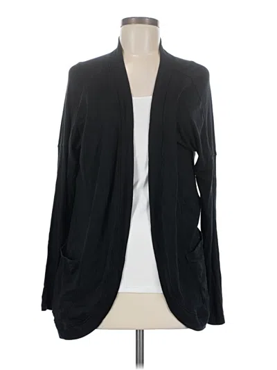 Pre-owned Athleta Cardigan Sweater In Black
