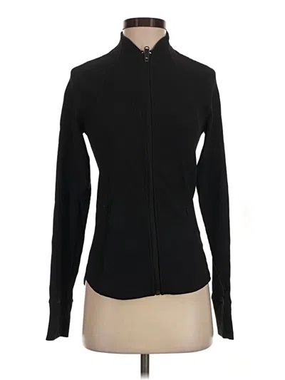 Pre-owned Athleta Cardigan Sweater In Black