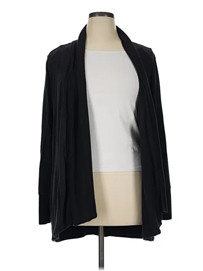 Pre-owned Athleta Cardigan Sweater In Black