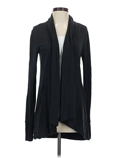 Pre-owned Athleta Cardigan Sweater In Black