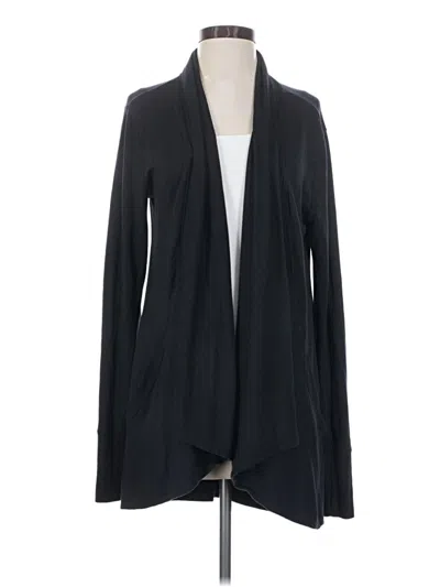 Pre-owned Athleta Cardigan Sweater In Black