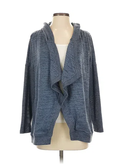 Pre-owned Athleta Cardigan Sweater In Blue