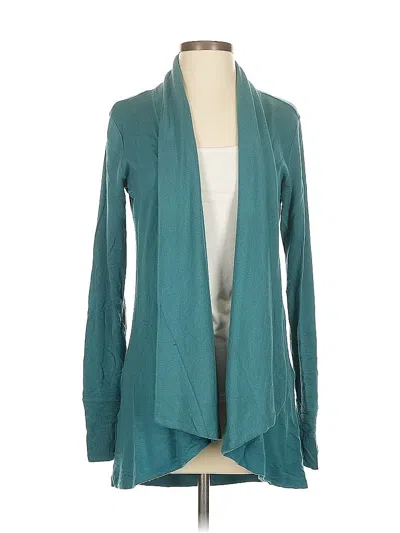 Pre-owned Athleta Cardigan Sweater In Blue