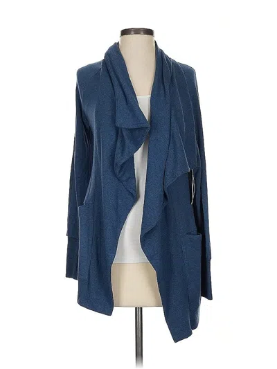 Pre-owned Athleta Cardigan Sweater In Blue