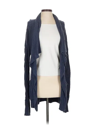 Pre-owned Athleta Cardigan Sweater In Blue