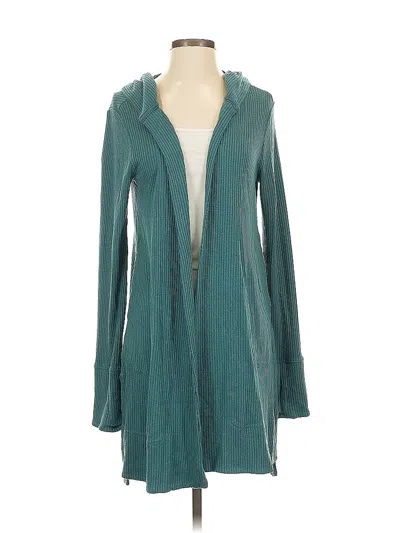 Pre-owned Athleta Cardigan Sweater In Blue