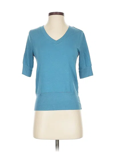 Pre-owned Athleta Cardigan Sweater In Blue