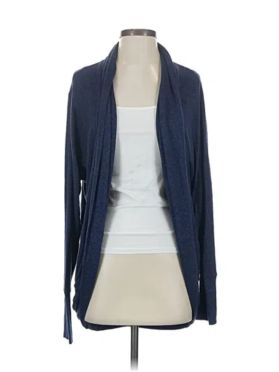 Pre-owned Athleta Cardigan Sweater In Blue