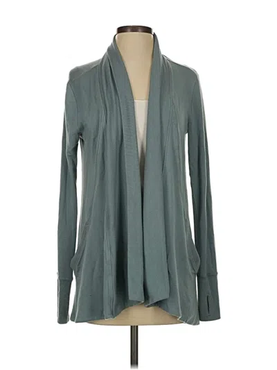 Pre-owned Athleta Cardigan Sweater In Blue
