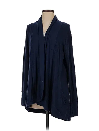 Pre-owned Athleta Cardigan Sweater In Blue
