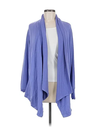 Pre-owned Athleta Cardigan Sweater In Blue