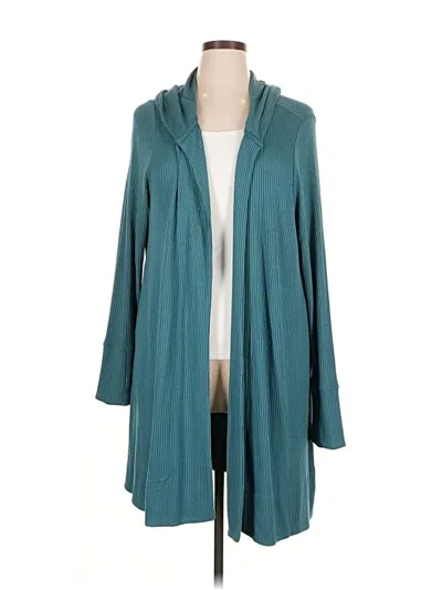 Pre-owned Athleta Cardigan Sweater In Blue