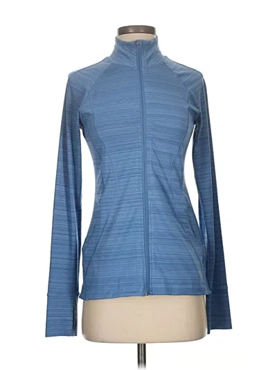 Pre-owned Athleta Cardigan Sweater In Blue