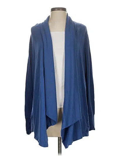 Pre-owned Athleta Cardigan Sweater In Blue