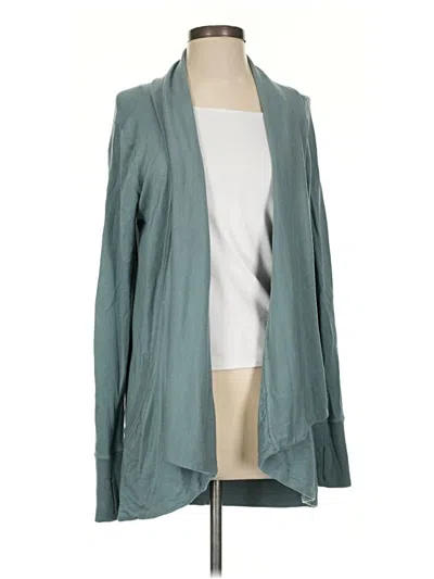 Pre-owned Athleta Cardigan Sweater In Blue