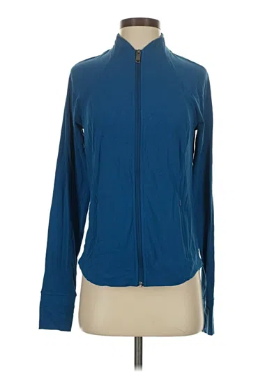 Pre-owned Athleta Cardigan Sweater In Blue