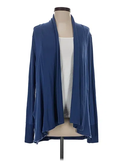 Pre-owned Athleta Cardigan Sweater In Blue